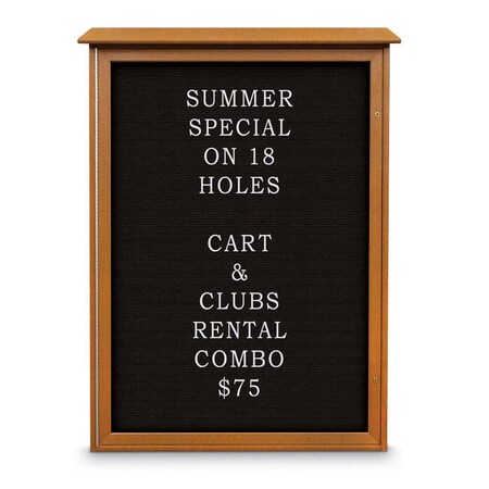 United Visual Products Indoor Enclosed Combo Board, 72"x36", White Frame/Black Porcelain & Buff UVCB7236W-BLKPORC-BUFF